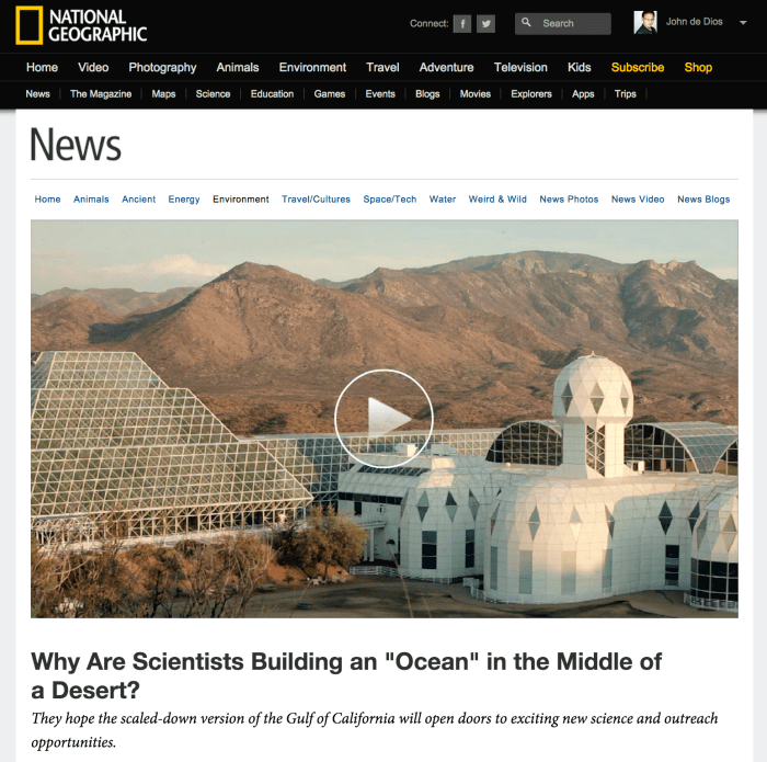 National Geographic's Why Are Scientists Building an 'Ocean' in the Middle of a Desert?